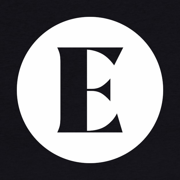 E (Letter Initial Monogram) by n23tees